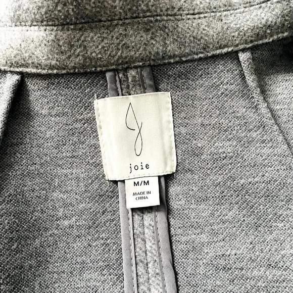 JOIE | Women’s Open Front Double Face Jacket in Gray Size M - Picture 7 of 8